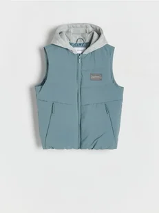 Reserved - Kamizelka z kapturem - zielony - Kurtki i płaszcze dla chłopców - miniaturka - grafika 1