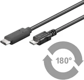 Kable USB - Kabel USB MicroConnect USB3.1 SuperSpeed 1m M-M USB3.1CAMIB1 - miniaturka - grafika 1