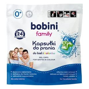 Kapsułki do prania BOBINI Family - 24 szt. - Woda - miniaturka - grafika 1