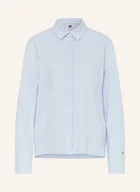 Koszule damskie - Tommy Hilfiger Koszula Z Dżerseju blau - TOMMY HILFIGER - miniaturka - grafika 1