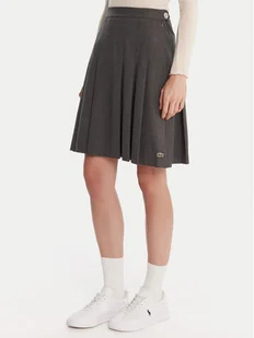 Lacoste Spódnica plisowana JF5358 Szary Regular Fit - Spódnice - miniaturka - grafika 1