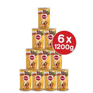 Pedigree Adult mokra karma dla psów z wołowiną w galaretce 6x1200g 44863-uniw - Mokra karma dla psów - miniaturka - grafika 1