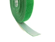 Dekoratorstwo - Dwustronna Taśma Rzepowa Organizer Szr. 20 Mm, 25M - Zielona - miniaturka - grafika 1