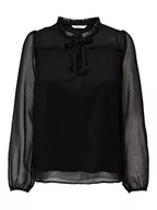 Bluzki damskie - ONLY Women's ONLDITSY L/S Blouse WVN NOOS bluzka, czarna, M - miniaturka - grafika 1