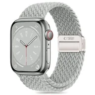 Akcesoria do smartwatchy - Pasek TECH-PROTECT NylonMag do Apple Watch 6/7/8/9/10/SE/ULTRA/1/2 (44/45/46/49 mm) Jasnoszary - miniaturka - grafika 1