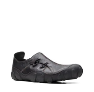 Półbuty męskie - Clarks Mamo Spirit 2 [black leather] - rozmiar 43 - miniaturka - grafika 1