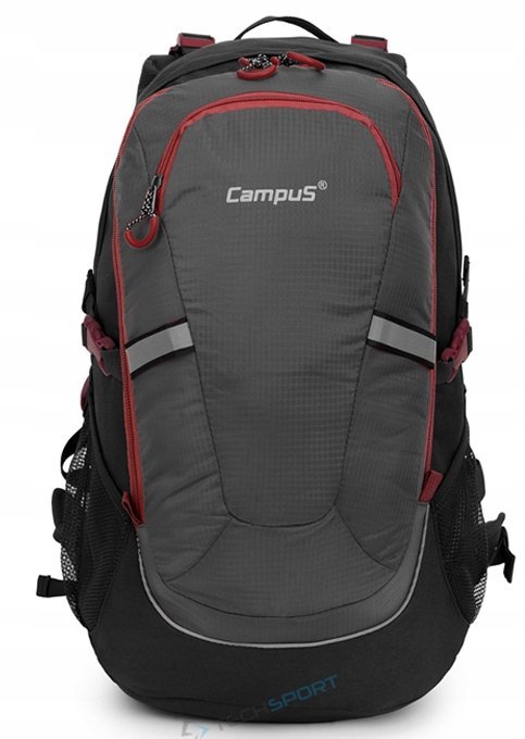 WYGODNY POJEMNY PLECAK GÓRSKI CAMPUS HORTON 45L LEKKI WENTYLOWANY SZARY