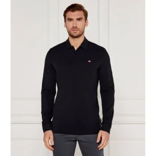 Napapijri Polo EALIS Longline Fit - Koszule męskie - miniaturka - grafika 1