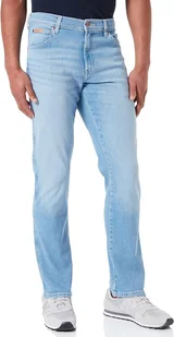 Męskie spodnie jeansowe dopasowane Wrangler TEXAS SLIM W34 L34 - Spodnie męskie - miniaturka - grafika 1