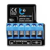 Systemy inteligentnych domów - Blebox sterownik roletowy 12V-24V ShutterboxDC - miniaturka - grafika 1