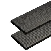 Podesty i deski tarasowe - Liderwood Deska Tarasowa Kompozytowa 3D Classic Antracyt – dł. 3 m - miniaturka - grafika 1