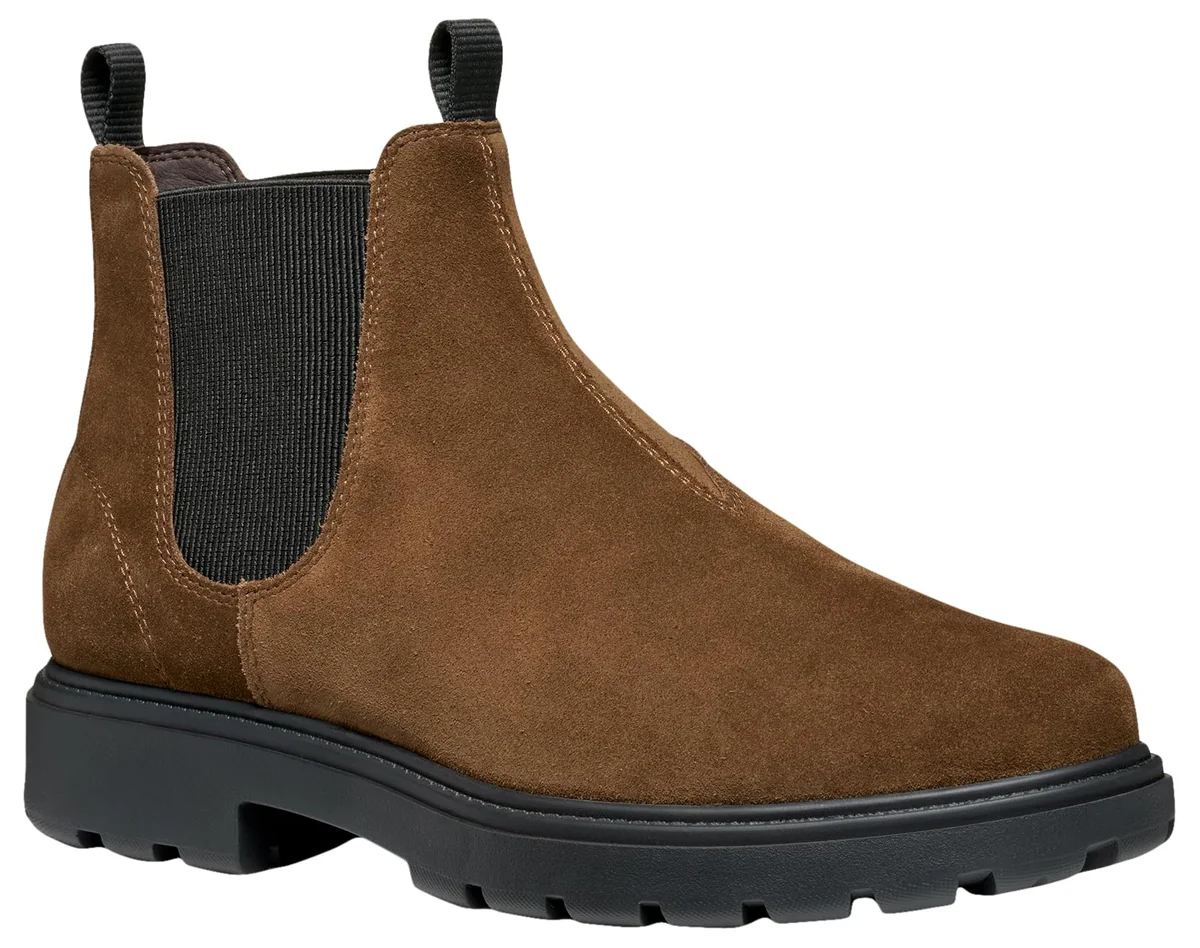 Geox Męskie buty U SPHERICA EC7 Ankle Boot, Brown Cotto, 39 EU, Brązowa bawełna, 39 EU
