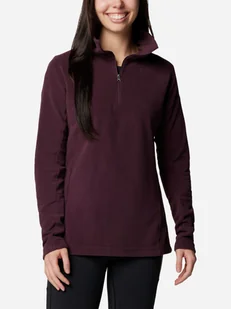 Bluza damska nierozpinana streetwear Columbia Glacial IV 1/2 Zip 1802201606 M Bordowa (195981267723) - Bluzy damskie - miniaturka - grafika 1