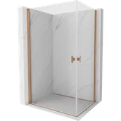 Kabiny prysznicowe - Mexen Mist-B Duo kabina prysznicowa uchylna 100 x 95 cm, transparent, miedź szczotkowana - 8A2-100-095-65-00 - miniaturka - grafika 1