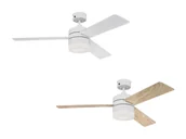 Wentylatory sufitowe - Wentylator sufitowy Alta Vista White 122 cm z oświetleniem LED i pilotem zdalnego sterowania - miniaturka - grafika 1