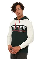 Bluzy męskie - TRENDYOL Męska bluza - wielokolorowa - regularna, ZIELONY, L - miniaturka - grafika 1