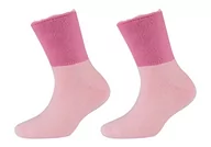 Skarpetki damskie - Camano 1106119000 - dziecięce skarpety rozgrzewające 2 pary, rozmiar 31/34, kolor różowy Shocking Pink, Shocking Pink, 31 - miniaturka - grafika 1