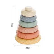 Sortery dla dzieci - Piramidka wieża kolory pastelowe Anek - miniaturka - grafika 1