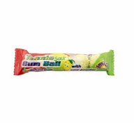 Gumy do żucia, lizaki, dropsy - TENNIS GUM BALL WITH SOUR POWDER 20G - miniaturka - grafika 1