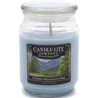 Świece - CANDLE-LITE Candle-Lite  świeca zapachowa w szkle, Hidden Mountain Pass 510 G, niebieski, 10 x 10 x 14.5 cm 4171361 - miniaturka - grafika 1