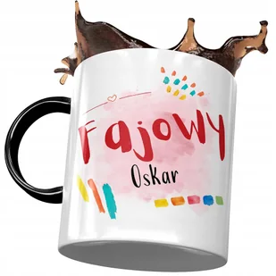 Kubek Czarny Dla Oskara Kolegi Męża na Prezent z Nadrukiem ze Zdjęciem + Opakowanie na prezent (wzór 02) - Kubki Kubek Czarny Dla Oskara Kolegi Męża na Prezent z Nadrukiem ze Zdjęciem + Opakowanie na prezent (wzór 02) - Kubki - miniaturka - grafika 1