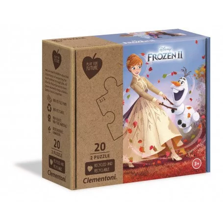 Clementoni Puzzle 2x20 elementów Play For Future Frozen 2