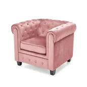 Fotele - Fotel Wypoczynkowy Eriksen Różowy / Czarny Halmar - miniaturka - grafika 1