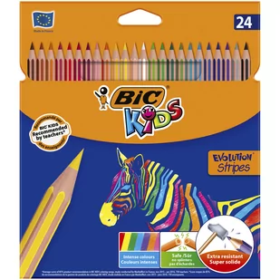 BIC Kredki Eco Evolution Stripes 18+6 kolorów - Przybory szkolne - miniaturka - grafika 3