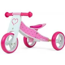 Rowerek biegowy Pojazd 2w1 Jake Hearts różowy 2595 MILLY MALLY - Rowerki biegowe - miniaturka - grafika 1
