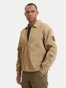 Kurtki męskie - Napapijri Kurtka jeansowa A-Arrayanes NP0A4FI4 Beżowy Regular Fit - miniaturka - grafika 1