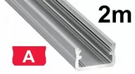 Akcesoria do oświetlenia - LEDart Inny nawierzchniowy srebrny anodowany typ A 2 metry PAS(2) - miniaturka - grafika 1