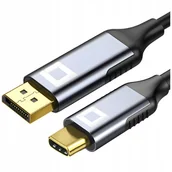 Kable - CO2 KABEL USB-C DISPLAY PORT PRZEJŚCIÓWKA ADAPTER HUB USB TYP C DP 8K 60HZ 2M - miniaturka - grafika 1