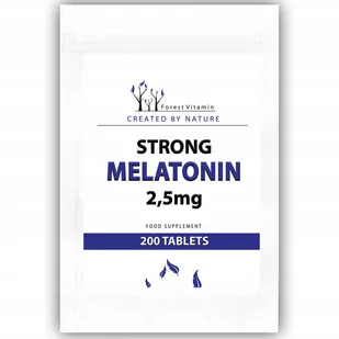 FOREST VITAMIN Strong Melatonin 2,5mg 200tabs - Witaminy i minerały dla sportowców - miniaturka - grafika 1