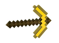 Zabawy w naśladowanie dorosłych - PRZEBRAĆ Oficjalny kilof Minecraft Premium Mojang Premium Gold-wykonany z materiału bezpiecznego dla dzieci-zabawki Minecraft dla dzieci w jednym ro.. - miniaturka - grafika 1