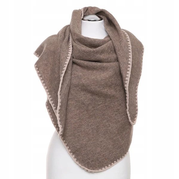 BANDANA CHUSTA DAMSKA BAWEŁNIANA BRĄZOWA WIELOFUNKCYJNA MODNA MORAJ BROWN