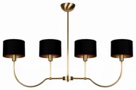 Lampy sufitowe - Lampa wisząca 4-punktowa z mosiadzu w stylu Modern Farmhouse - miniaturka - grafika 1