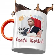 Kubki - Kubek Pomarańczowy Przemysław Czarnek PIS Prezent z Nadrukiem ze Zdjęciem + Opakowanie na prezent (wzór 04) - miniaturka - grafika 1