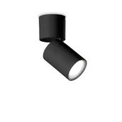 Lampy sufitowe - Ideal Lux Lampa sufitowa TOBY PL1 czarna 271545 271545/IL - miniaturka - grafika 1