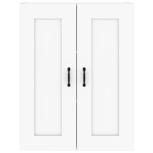 Lumarko Szafka wisząca, biała, 69,5x32,5x90 cm - Szafki do salonu - miniaturka - grafika 6