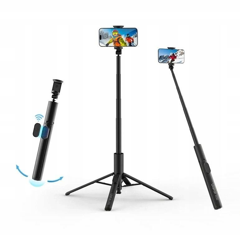 Statyw 153 Cm Kijek Selfie Stick Tripod + Uchwyt + Pilot Na Telefon Ulanzi / Mt86