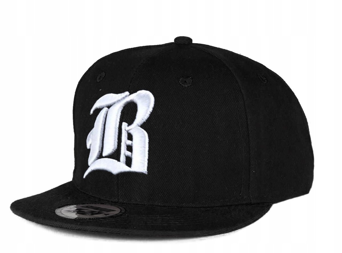 CZAPKA Z DASZKIEM UNISEX GOTYCKIE LITERY HAFT LOGO