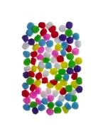 Prace ręczne dla dzieci - Pompony kolorowe mix 2 cm 100 szt Shan SP15 - miniaturka - grafika 1