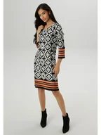 Sukienki - Aniston Sukienka w kolorze czarno-białym - miniaturka - grafika 1