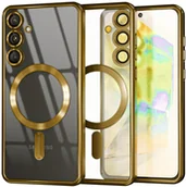 Etui i futerały do telefonów - Etui do Galaxy S25 Plus 5G MagSafe, złote - miniaturka - grafika 1