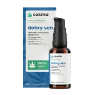 Układ nerwowy - Cosma Cannabis Natural Herbs Dobry Sen, ekstrakty w olejku konopnym, krople, 30 ml - miniaturka - grafika 1