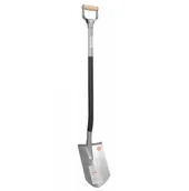 Łopaty i widły - Pawłowski Szpadel ostry z metalowym trzonkiem z rączką SM104 SM104 - miniaturka - grafika 1