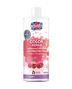 Ronney Conditioner Color Repair Cherry Uv Protection  - Odżywka Do Włosów Farbowanych Wiśniowa 1000 Ml - Odżywki do włosów - miniaturka - grafika 1