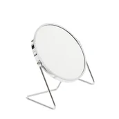 Lusterka do makijażu - Lusterko Kosmetyczne Na Biurko Blat Enit Srebrne 19x12x20 Cm Homla - miniaturka - grafika 1