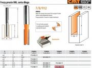 Frezy - CMT FREZ PROSTY DŁUGI HM D= 8 I=31,7 L=60 S=8 CMT912.080.11 - miniaturka - grafika 1