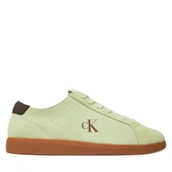 Sneakersy męskie - Sneakersy Calvin Klein Jeans Low Profile Cupsole Su Zielony - miniaturka - grafika 1